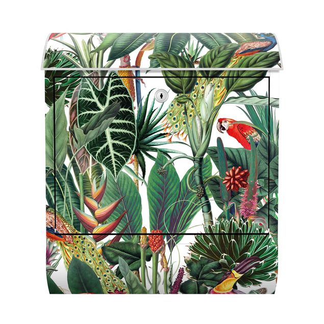 Buzones animales Colourful Tropical Rainforest Pattern