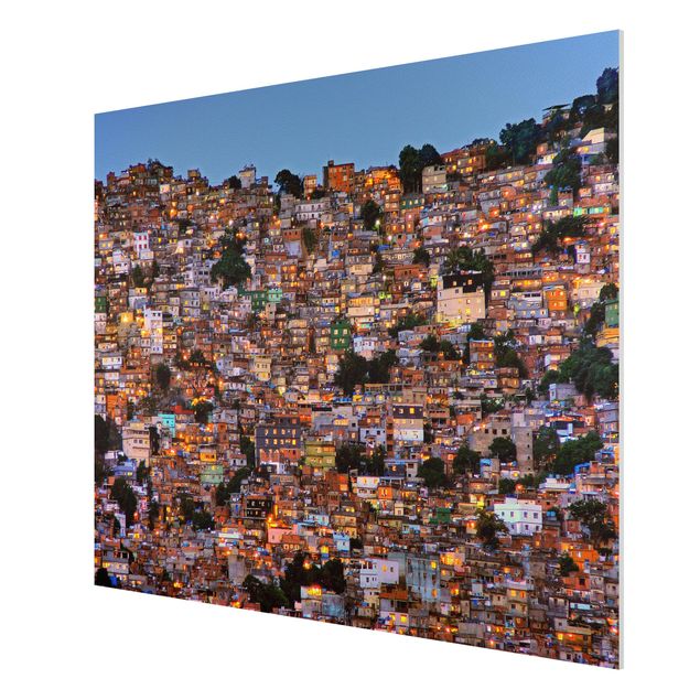 Cuadros modernos y elegantes Rio De Janeiro Favela Sunset