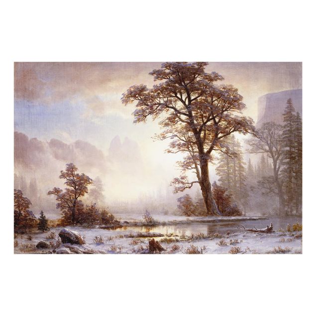 Estilos artísticos Albert Bierstadt - Yosemite Valley At Snowfall
