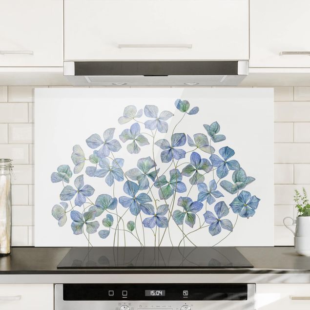 Decoración cocina Blue Hydrangea Flowers