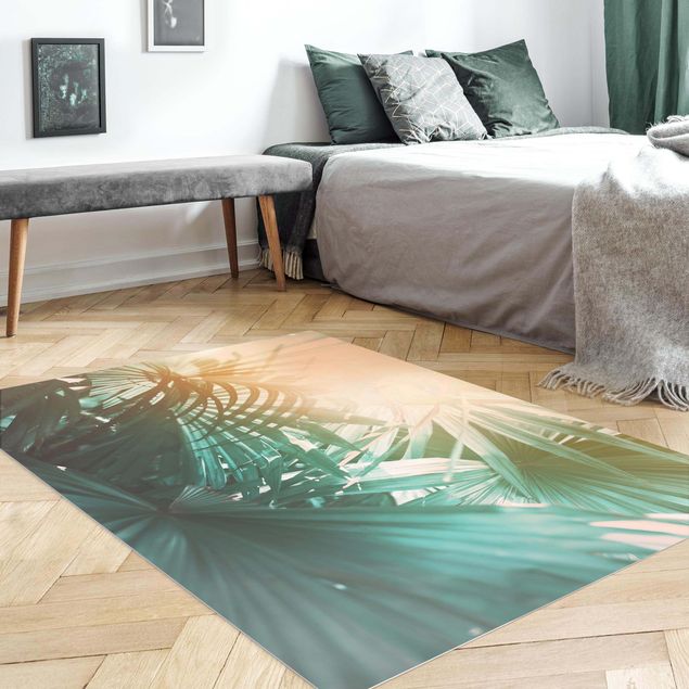 Alfombras modernas Tropical Plants Palm Trees At Sunset
