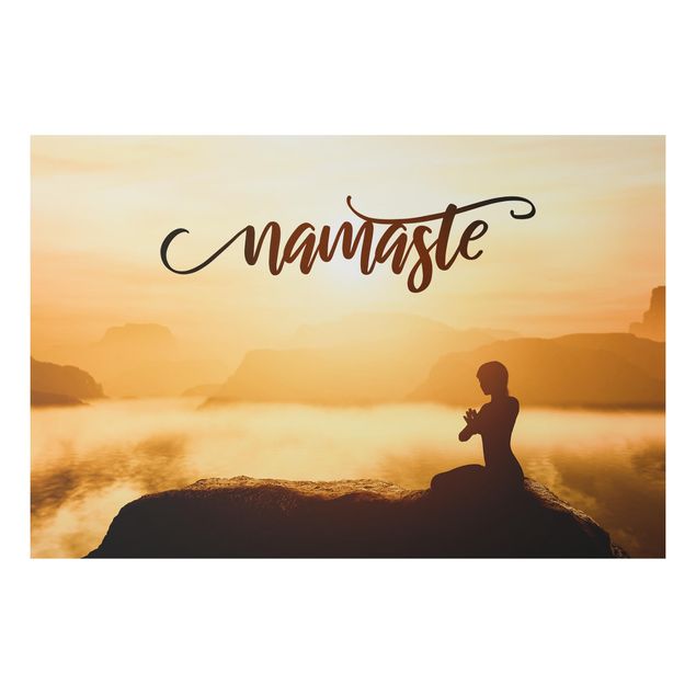 Cuadros zen para baños Namaste Sunrise In Mountains
