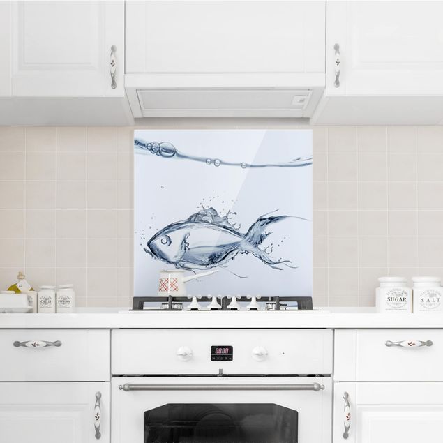 panel-antisalpicaduras-cocina Liquid Silver Fish
