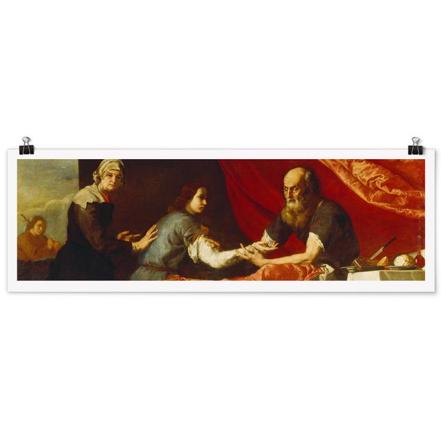 Cuadros barrocos famosos Jusepe De Ribera - Isaac Blessing Jacob