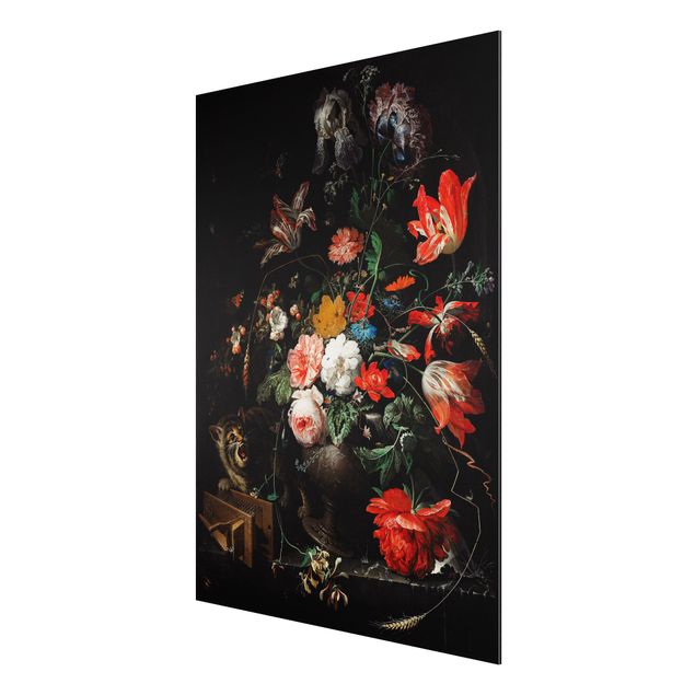 Barroco cuadro Abraham Mignon - The Overturned Bouquet