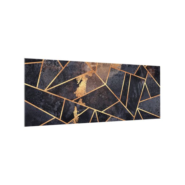 Panel antisalpicaduras cocina efecto piedra Onyx With Gold