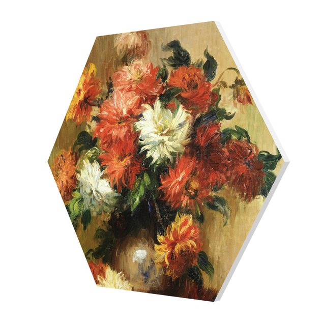 Cuadros de flores modernos Auguste Renoir - Still Life with Dahlias