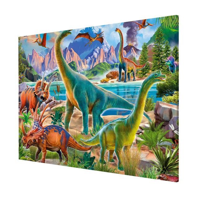 Tableros magnéticos animales Brachiosaurus And Tricaterops