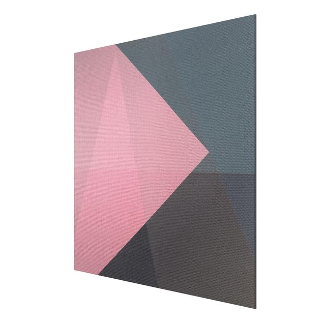 Cuadros decorativos modernos Pink Transparency Geometry
