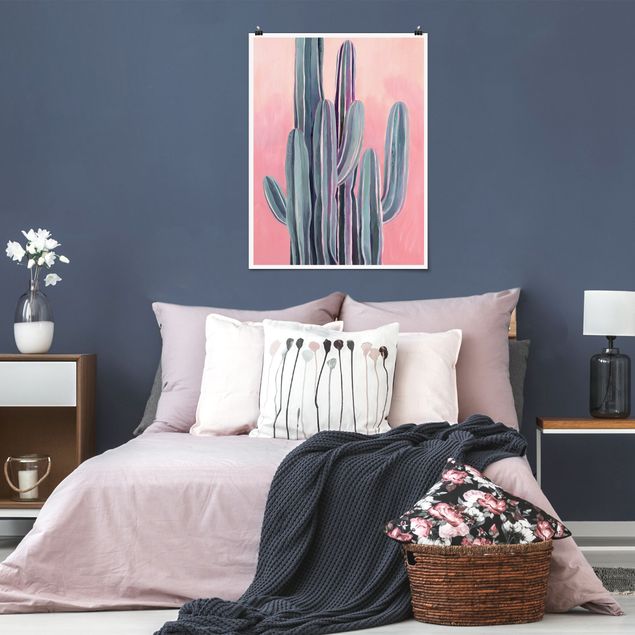 Lámina de flores Cactus In Licht Pink II