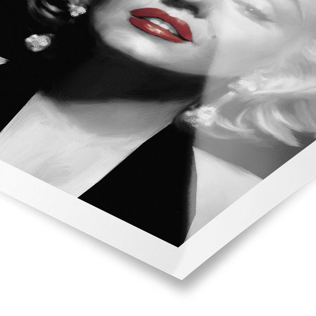 Cuadros decorativos Marilyn With Red Lips
