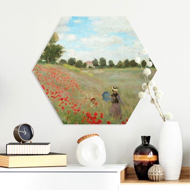 Campo de amapolas cuadro Claude Monet - Poppy Field Near Argenteuil