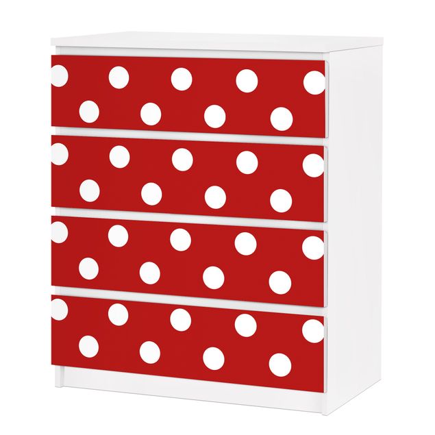 Papel para forrar muebles No.DS92 Dot Design Girly Red