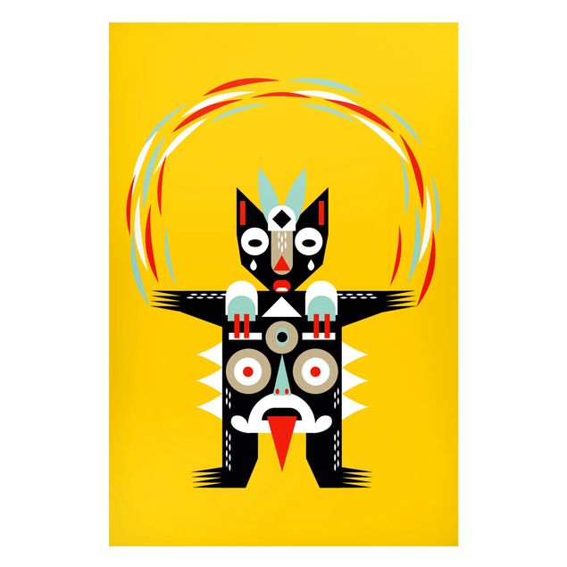 Cuadros de la india Collage Ethno Monster - Juggler