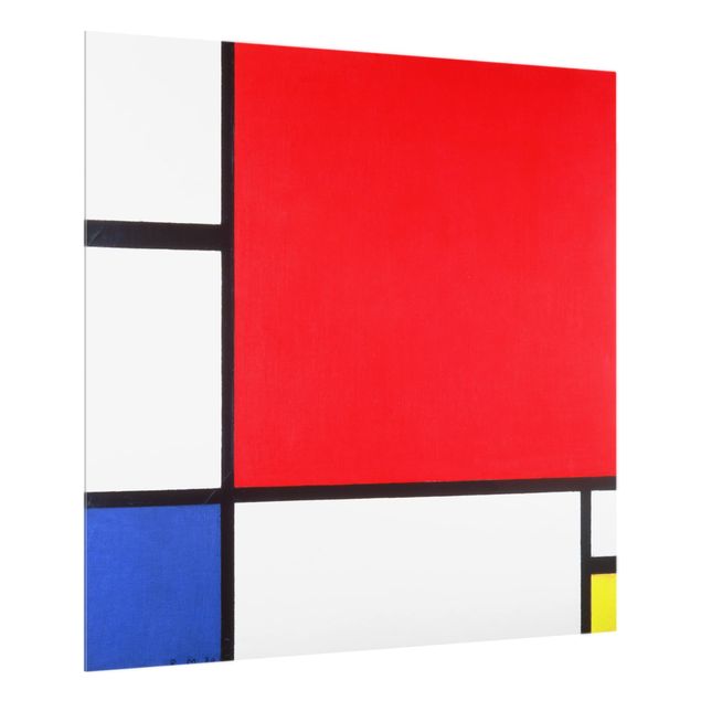 Láminas cuadros famosos Piet Mondrian - Composition Red Blue Yellow