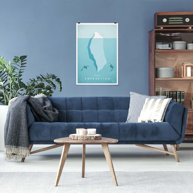Cuadros de peces modernos Travel Poster - Antarctica