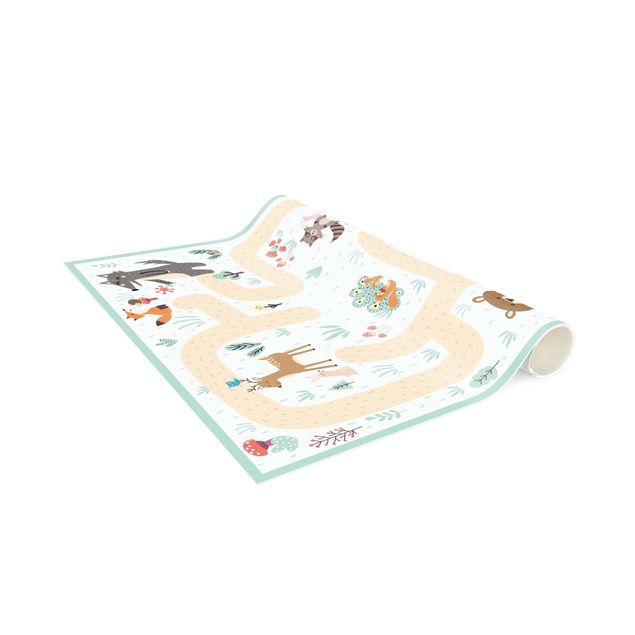 Alfombras de juego para niños Playoom Mat Forest Animals - Friends On A Forest Path