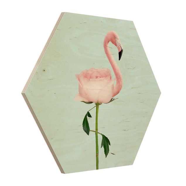 Cuadros Jonas Loose Flamingo With Rose