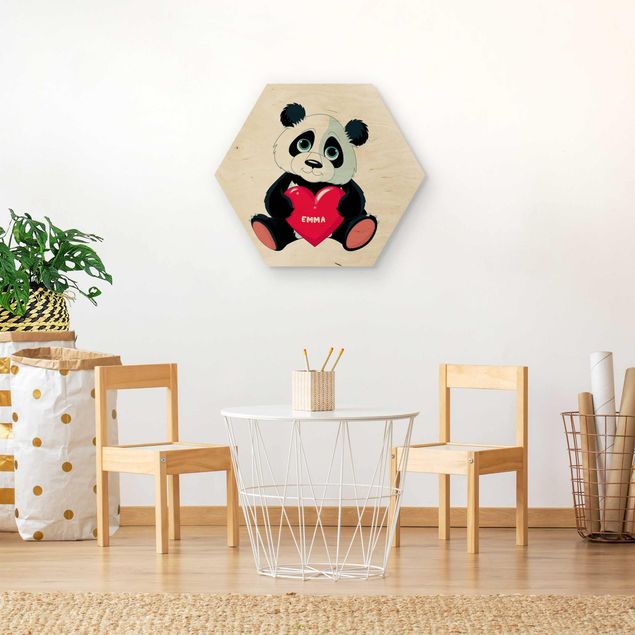 Cuadros Panda With Heart