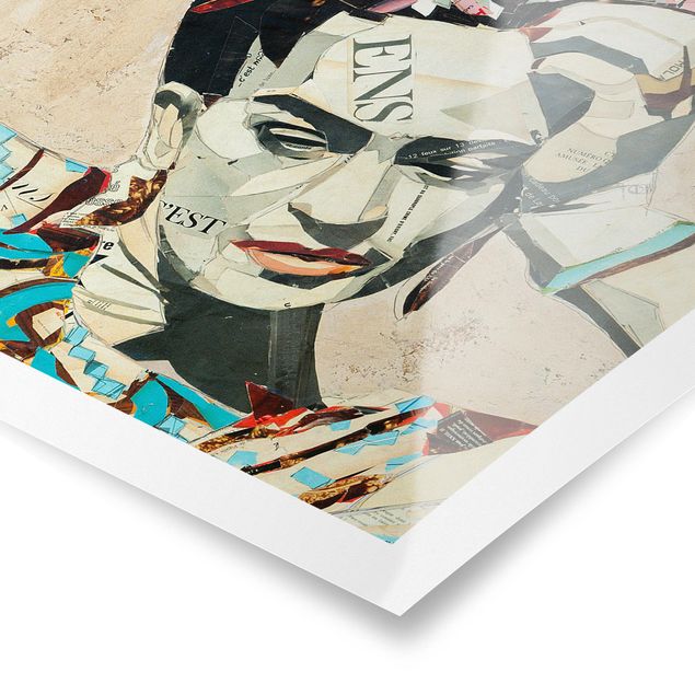 Cuadros de retratos Frida Kahlo - Collage No.1