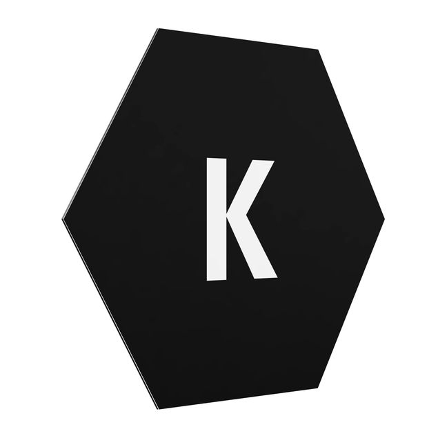 Cuadros modernos Letter Black K