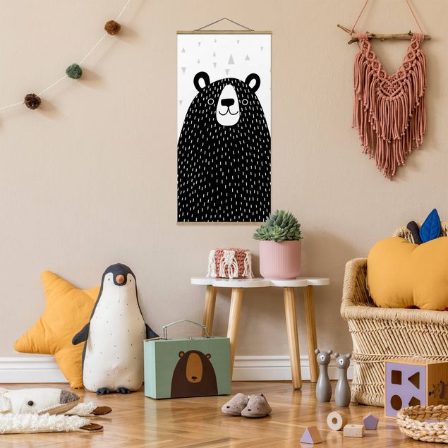 Cuadros decorativos modernos Zoo With Patterns - Bear