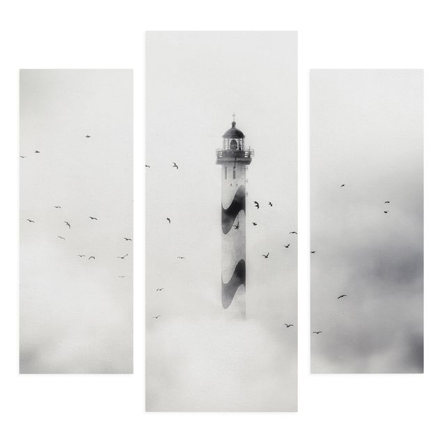 Cuadros marinos Lighthouse In The Fog