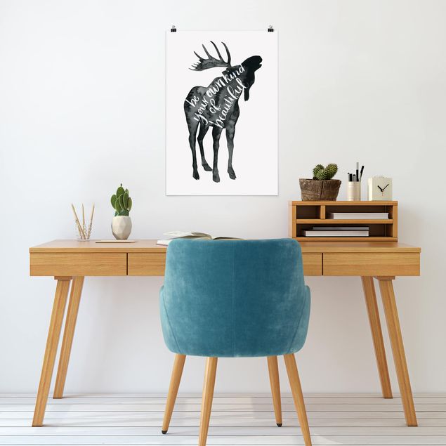 Láminas animales Animals With Wisdom - Elk