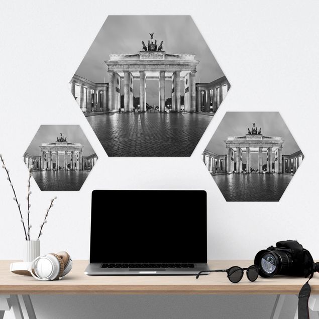Hexagon Bild Forex - Erleuchtetes Brandenburger Tor II