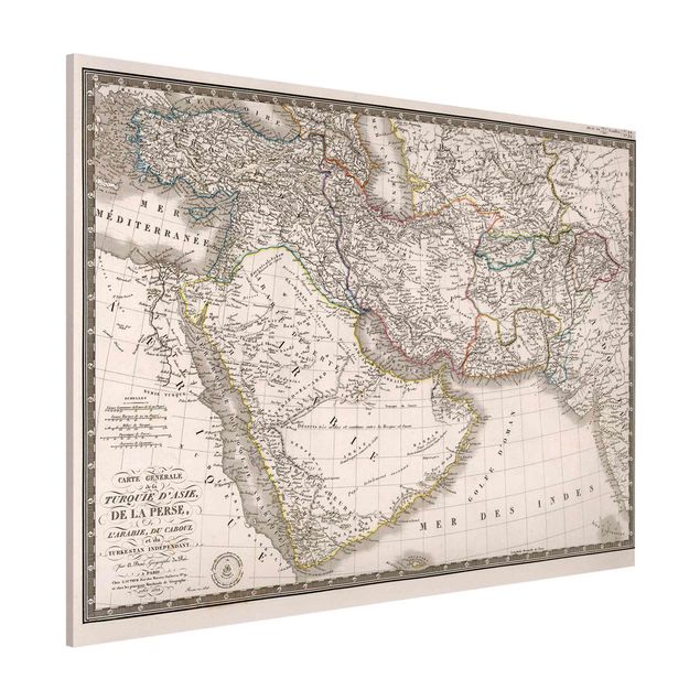 Decoración cocina Vintage Map In The Middle East