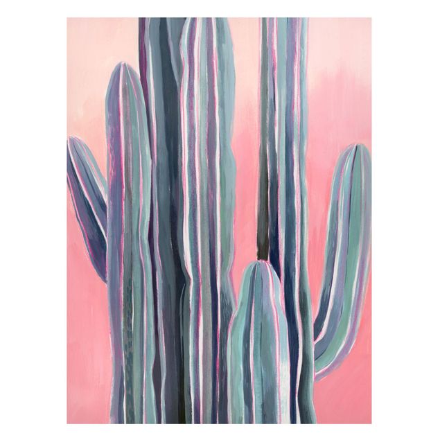 Tableros magnéticos flores Cactus On Pink I
