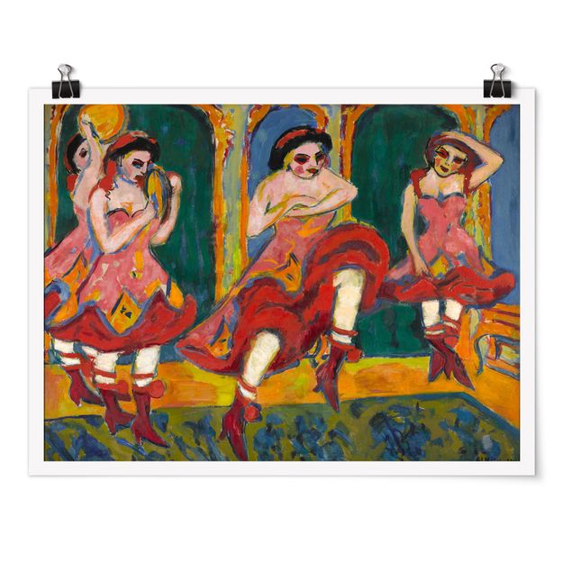 Póster cuadros famosos Ernst Ludwig Kirchner - Czardas Dancers