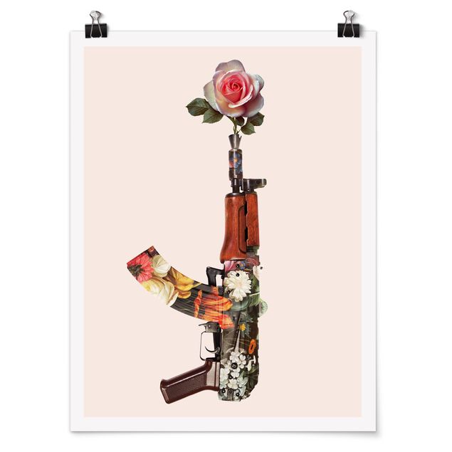 Póster cuadros famosos Weapon With Rose