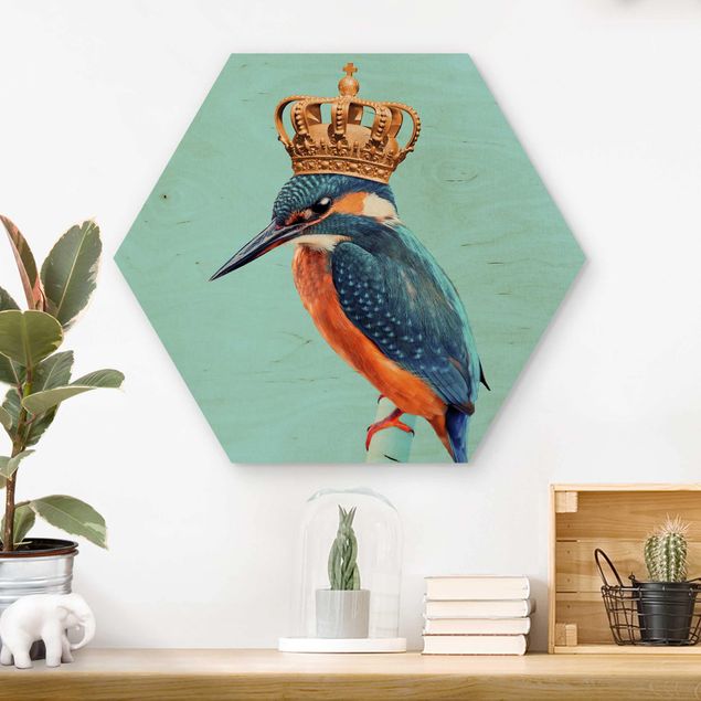Cuadros Jonas Loose Kingfisher With Crown