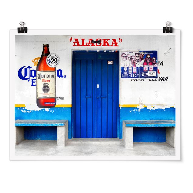 Póster frases Alaska Blue Bar