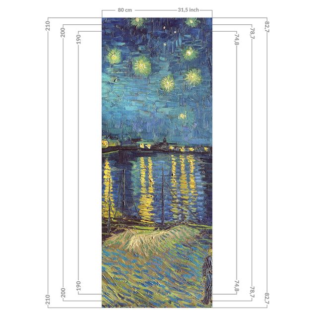 Cuadros van Gogh Vincent Van Gogh - Starry Night Over The Rhone