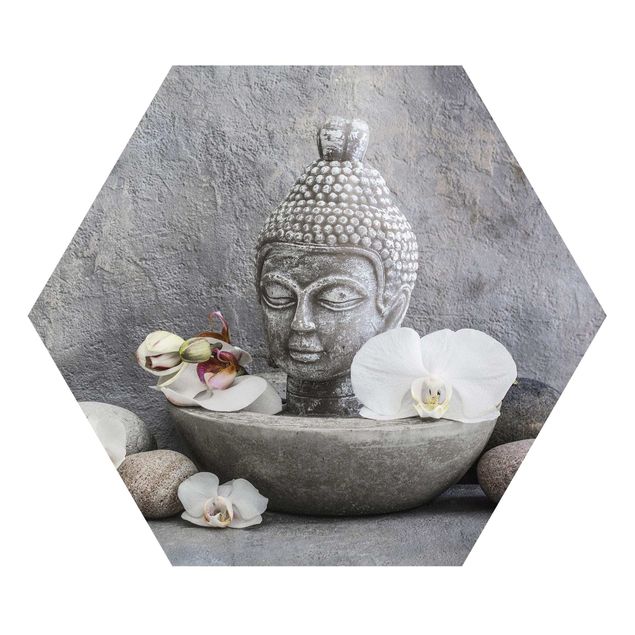 Cuadros modernos y elegantes Zen Buddha, Orchids And Stones