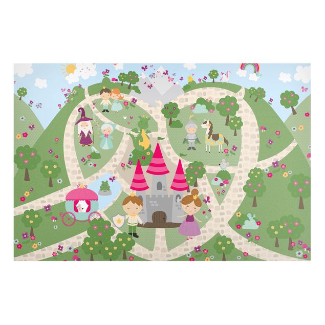 Cuadro princesas Playoom Mat Wonderland - The Path To The Castle