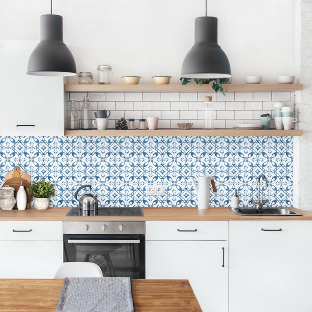 Salpicadero cocina adhesivo efecto teja Watercolour Tiles - Alvor