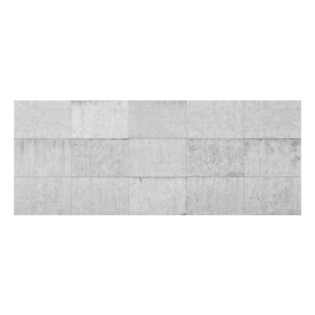 Paneles de vidrio para cocinas Concrete Tile Look Grey