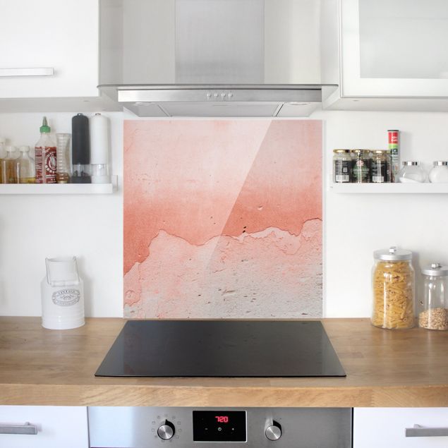 Panel antisalpicaduras cocina efecto piedra Pink Concrete In Shabby Look