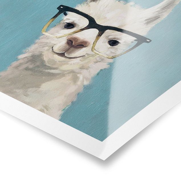 Cuadros de animales Lama With Glasses IV