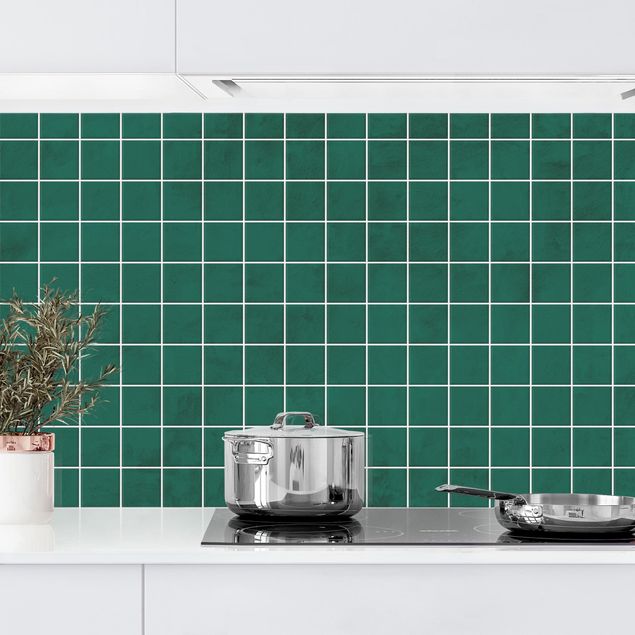Decoración cocina Mosaic Concrete Tiles - Green