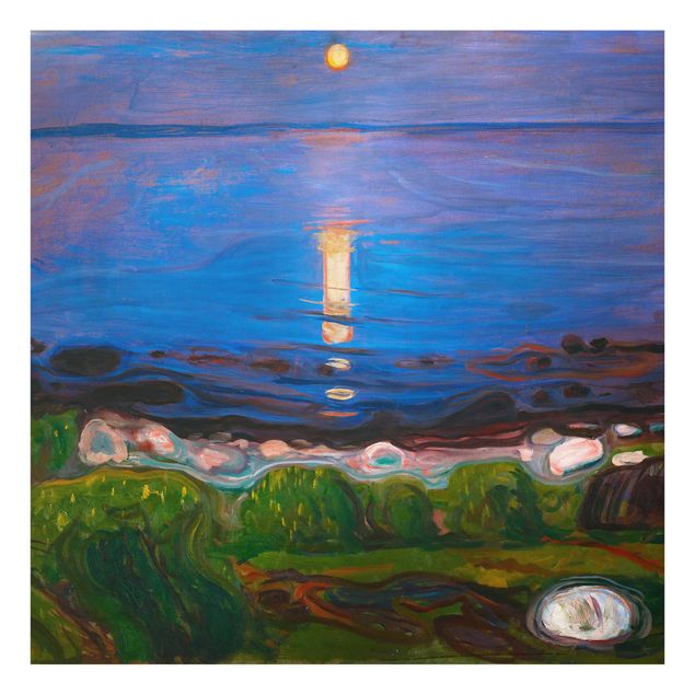 Láminas cuadros famosos Edvard Munch - Summer Night On The Sea Beach