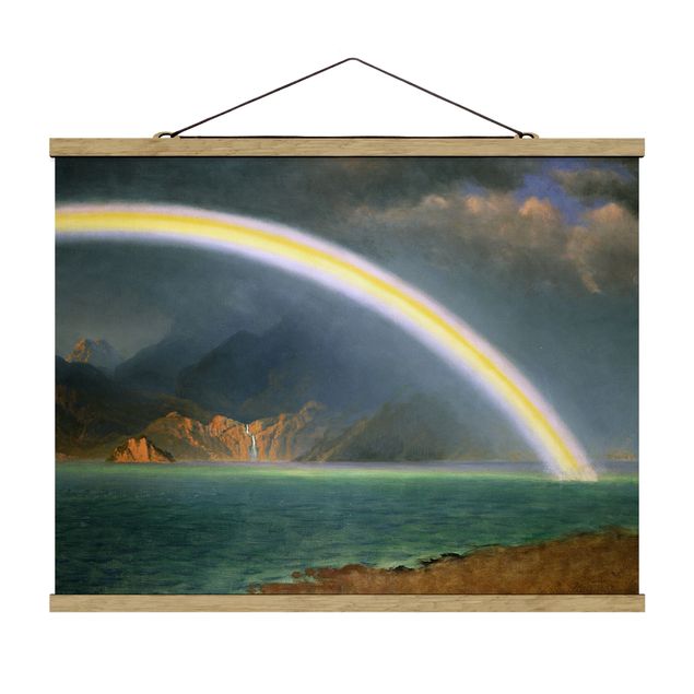 Estilos artísticos Albert Bierstadt - Rainbow over the Jenny Lake, Wyoming