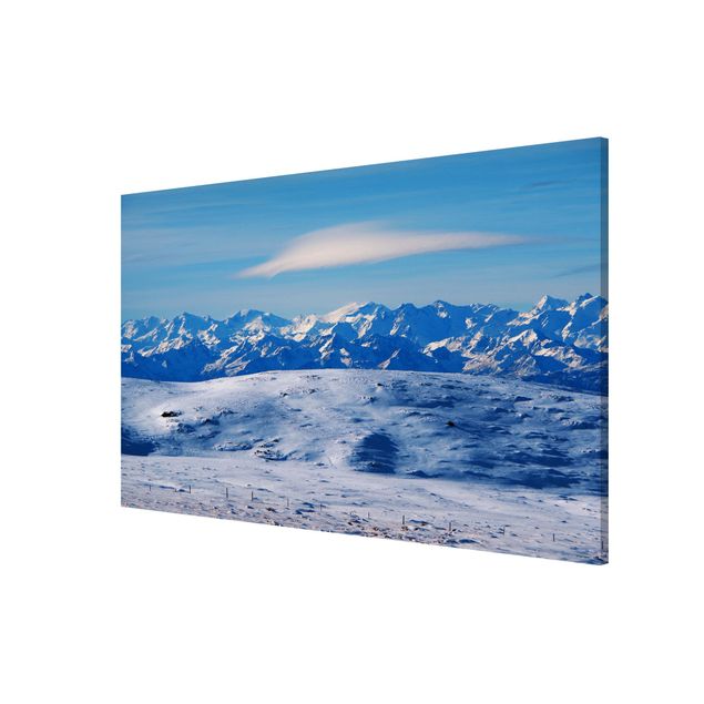 Cuadro con paisajes Snowy Mountain Landscape