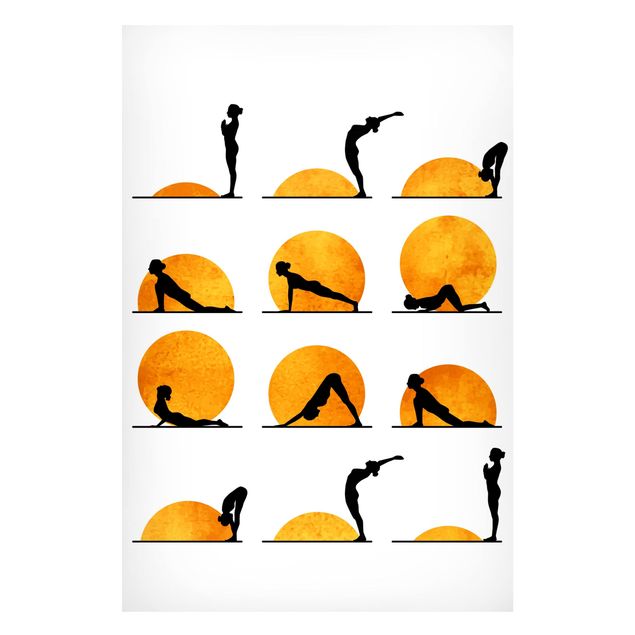 Láminas de cuadros famosos Yoga -  Sun Salutation