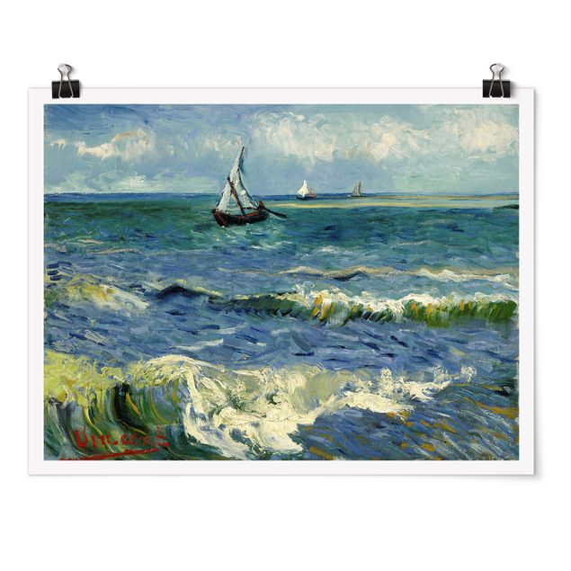 Estilo artístico Post Impresionismo Vincent Van Gogh - Seascape Near Les Saintes-Maries-De-La-Mer