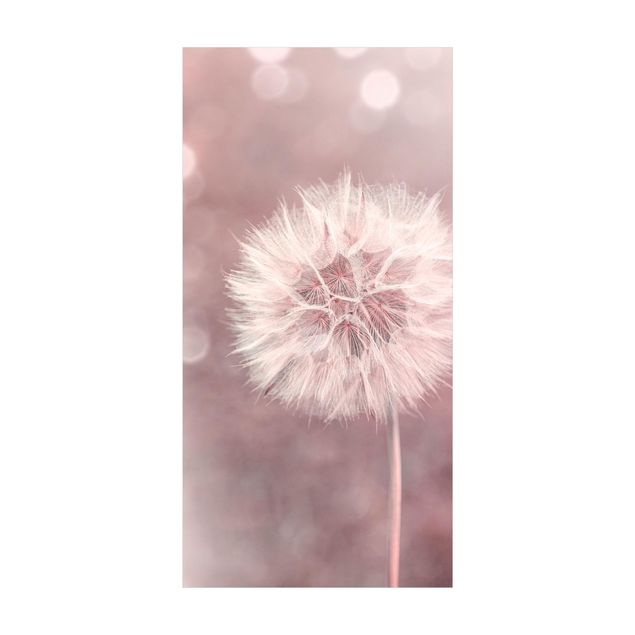 Alfombras de flores Dandelion Bokeh Light Pink