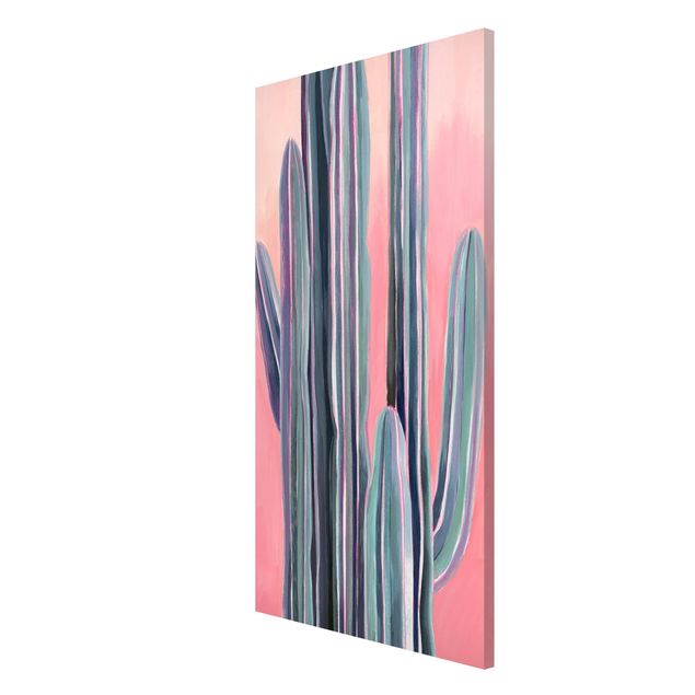 Cuadros plantas Cactus On Pink I